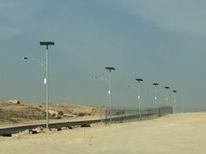 Aramco solar street light project dammam KSA