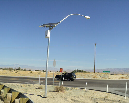 Aluminum Solar Street Light Pole City of Indio CA Aluminum Solar Street Light Pole City of Indio CA