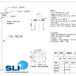 12M Stealth Double Arm Solar Street Light Pole