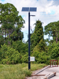 Solar LED lighting installation NASA Orlando Florida