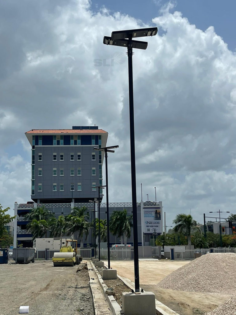 Hospital solar lighting in Puerto Rico