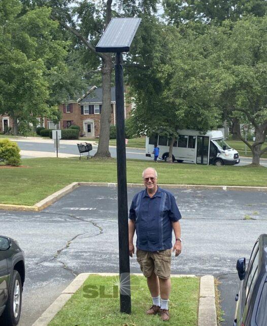 installation image of Heritage Preserve Solar Streetlight