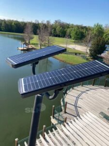 solar lighting installed in an HOA