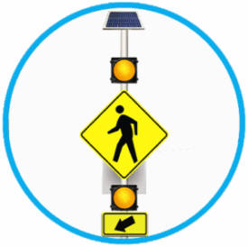 link to page button for school crosswalks signs and solar flashers