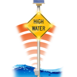 HIGH WATER DETECTION SIGN WITH SENSOR ICON