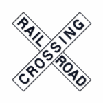 solar railroad crossing icon